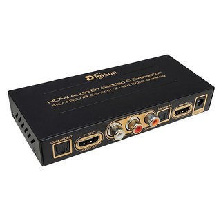 DigiSun 得揚 4K HDMI 雙向式音訊崁入器 + 音訊擷取器, 支援SPDIF、R/L、COAXIAL, ARC音訊回傳，功能強大, AE311, 1個