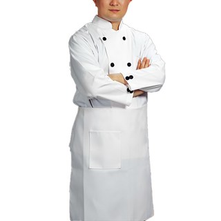 CD短袖雙排 黑釦 舒適透氣, S, 廚師衣 白色