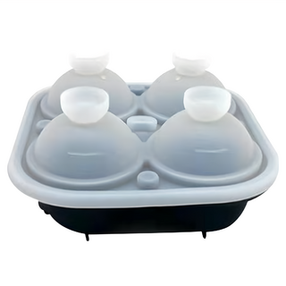 玫瑰花造型製冰盒 冰球直徑6cm, 黑色, 1個