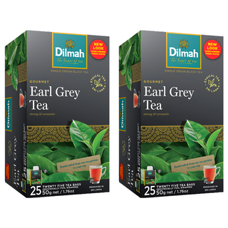 Dilmah 帝瑪 伯爵紅茶，百分之百純錫蘭茶，微妙平衡的醇厚風味, 2g, 25包, 2盒