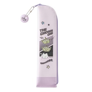 Oolab 良杯製所 繪想年代系列 防潑水吸管收納組 透明斜口大口徑吸管 26cm 軍綠色 + 透明斜口小口徑吸管 26cm 軍綠色 + 吸管專用清潔刷 三眼怪款, 1組, 1組