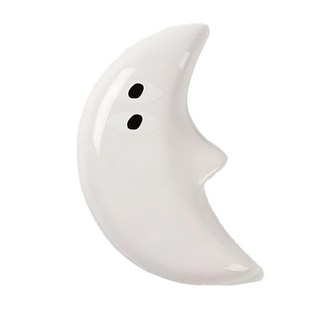 DOIY Heart Storage Box 神秘寶盒 陶瓷材質 尺寸7.2 x 12 x 3.9 cm, 月亮, 1個