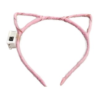 ROYALLIN 蘿林嚴選 發光髮箍 毛絨貓耳3入, 顏色隨機, 1組