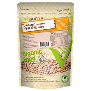 Vilson 米森有機 100%有機黃豆, 嚴選有機食品, 不使用農藥、化學肥料及任何人工添加物, 450g, 1包