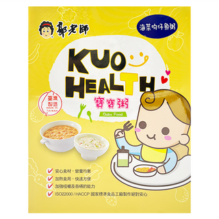 郭老師 寶寶粥 適合6個月以上寶寶食用 常溫保存 無防腐劑, 海菜吻仔魚, 300g, 1盒