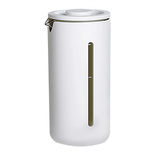 咖啡法壓手沖過濾杯 高硼硅玻璃+PP 450ml±5%, 白色, 1個