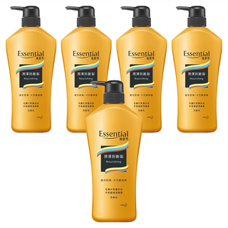 Essential 逸萱秀 瞬效修護系列 潤澤防斷裂洗髮乳 適用乾燥、分叉斷裂髮, 700ml, 5瓶