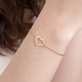 MARIGOLD 美爾朵 摯愛LOVE排鑽925純銀 三段式延長鍊