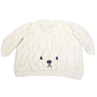 CB JAPAN carari 動物造型超細纖維浴帽 吸水超快速 大人小孩皆可用 材質柔軟觸感舒適, 小狗黃, 1個