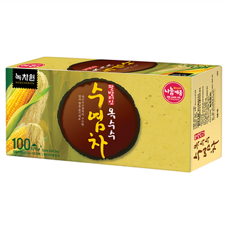 NOKCHAWON 綠茶園 玉米鬚茶 小包裝設計 攜帶方便 飯後好伴侶, 1.5g, 100包, 1盒