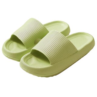 咪咪購物 男款高彈力厚底拖鞋2雙, 防水防油防滑耐磨一体成形, 淺綠色, 270mm