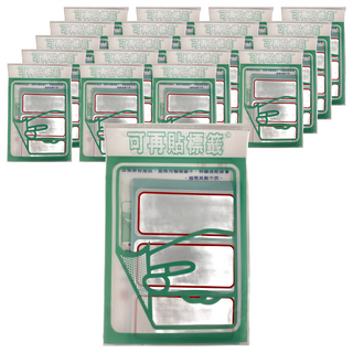 華麗牌 可再貼標籤 34 x 73 mm, 紅色 + 白色, 30張, 20包