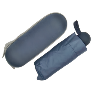 THE SELECT 極輕秒涼防曬黑膠晴雨兩用膠囊傘 紫外線阻隔99% UPF50, 奶郁藍