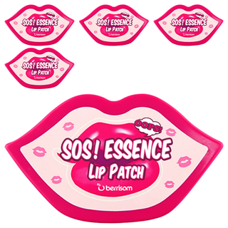 BERRISOM SOS 精華唇膜套組 特大尺寸幫助唇周護理 提供高保濕營養 帶有甜美桃子香, 30片, 5盒