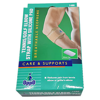 OppO 歐柏 1486 矽膠加壓網球肘護套 2181313, 1個