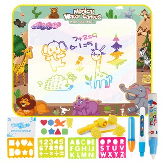 OhBabyLaugh 水畫布套裝 - 草原動物 搭配配件, 1組