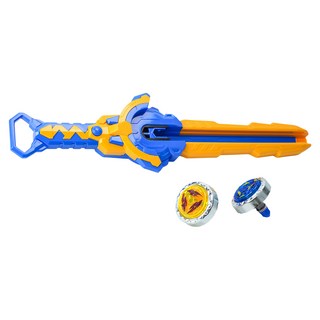 SGDM 森格動漫 劍魂飛陀 發射器 + 陀螺 2顆, 藍色, 1組