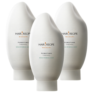 HAIR RECIPE 髮的食譜 米糠溫養豐盈護髮精華素 檸檬青檸香氛 日本產純米製成 添加氨基酸, 350g, 3瓶