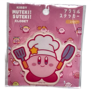 T'S FACTORY 星之卡比 壓克力貼, 卡比廚師 粉色, 1個