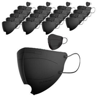 Ever New Clean 鳥嘴口罩 L KF94, 黑色, 20包, 5片