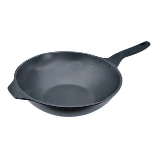 MiyAco 米雅可 礦岩鑄造不沾炒鍋 30cm 鍋身-鋁合金 把手-耐熱電木, 1個