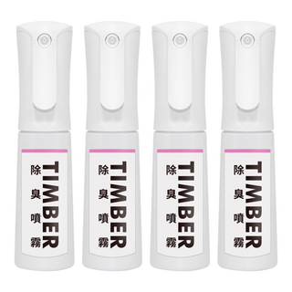 HUKUROU 福來朗 TIMBER銀離子除臭噴霧 環境清潔 水梨花香, 100ml, 4瓶