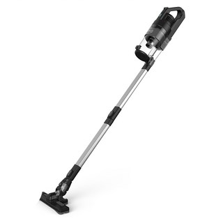 aibo 專利旋風不鏽鋼濾網 直立/手持無線吸塵器, LY-CK36, 黑色