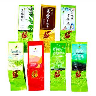 龍源茶品 鑫龍源 7大頂級體驗茶葉組 紅茶 + 綠茶 + 奶綠 + 烏龍綠 + 高冷烏龍 + 微火焙 + 寒露, 10g, 1組, 7包