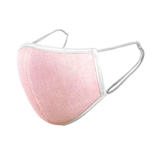 alphax 純蠶絲睡眠保濕口罩, 100%純蠶絲, 通氣性好, 粉紅, 1片, 1入