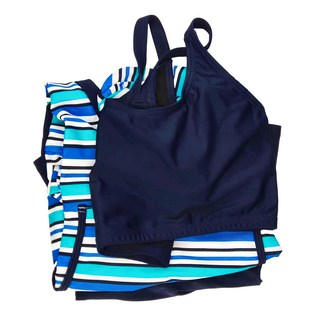 Summer love 夏之戀 大女條紋二件式泳衣, 3L, S23708