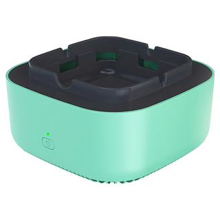 新款空氣淨化器菸灰缸，13cm，綠色, EL3001GX