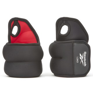 Reebok Wrist Weights 手腕負重環, 1kg 黑色, 舒適材質，提升運動強度, 32.5 x 14.5 x 2cm