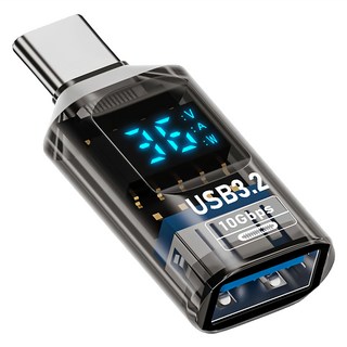 YORI CAR 優里 數顯轉接頭 USB3.2母 轉 Type-C公, CX0806, 1個