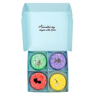 CARE 蓓膚美 胺基酸洗髮餅禮盒 含奇蹟玫瑰、甜蜜薰香、油切綠茶、茉莉女王 精緻 Set 4入, 320g, 1盒