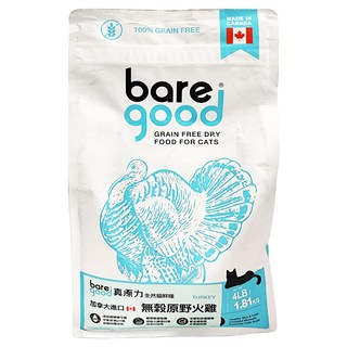 bare good 真原力 無穀健康貓糧, 原野火雞, 1.81kg, 1袋