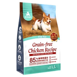 PetsTimes 毛孩時代 85% 無穀全犬糧 腸胃, 雞肉, 1.5kg, 1袋