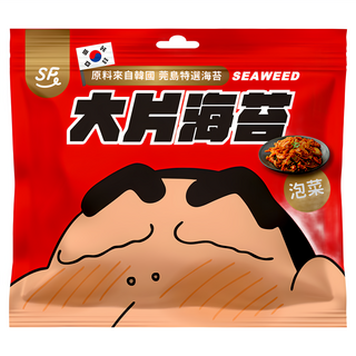 Shinchan 蠟筆小新 大片海苔 泡菜, 1個, 30g