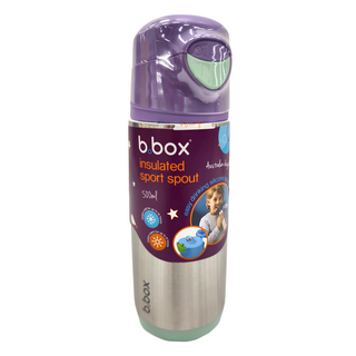 b.box 不鏽鋼直飲保冷杯 無吸管 500ml, 紫藤色, 1個