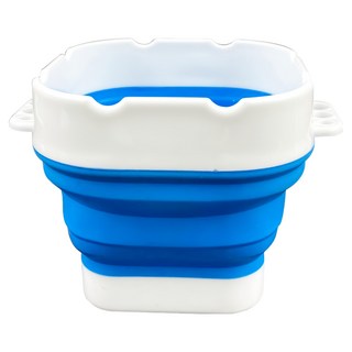 AP伸縮方形小筆洗桶,E0161,輕巧便攜,畫筆清潔好幫手,外出寫生必備, 顏色隨機, 125 x 80mm