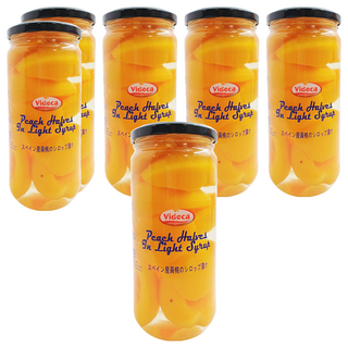 Videca 維德卡 特級切片水蜜桃, 400g, 6罐