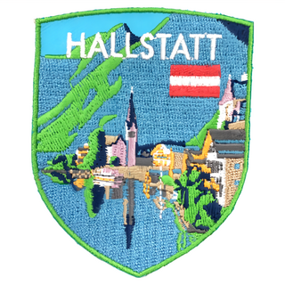 A-ONE 匯旺 地標造型刺繡 奧地利 哈爾施塔特湖 NO.267 (7.5 X 6 CM), 彩色, 1個