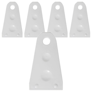 E.dot 縫隙/扇葉清潔刷/鍵盤刷 多層設計 重複使用, 5支, 白色