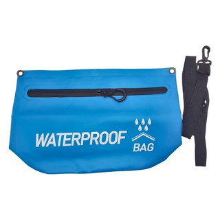 戶外運動防水密封側背包 150g, 藍色, 1個