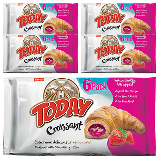 Today 可頌麵包 草莓味,5包,270g,鬆軟香甜，獨立包裝，方便攜帶