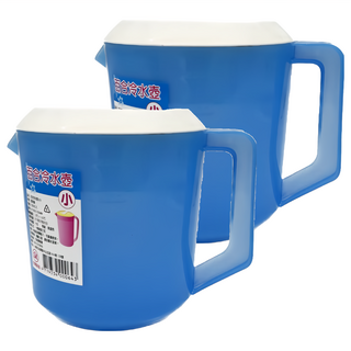 LM 力銘 百合塑膠冷水壺, 小16 x 16.3cm, 2.5L, 藍色, 2組