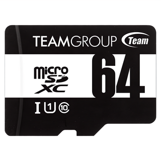 TEAMGROUP 十銓 Micro SDXC UHS-I U1 C10 記憶卡 含轉卡, 1個, 64GB
