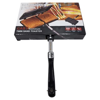 CAPTAIN STAG 鹿牌 雙格熱壓吐司夾 鑄鋁, 360mm, 1個