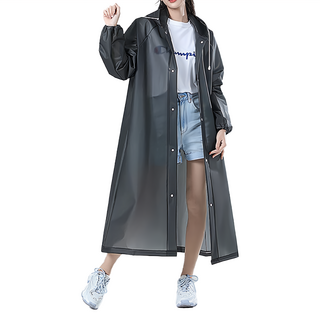 好拾選物 成人長版連身雨衣 加厚牢固不破 超強抗撕扯, 均碼, 黑茶色, 1件