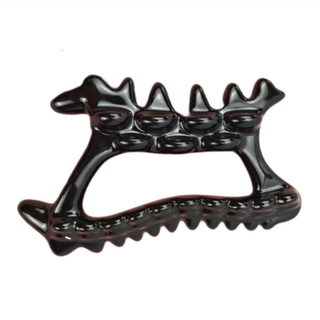 A&R 韓版陶瓷刮痧板禮盒款 B款 天然陶瓷 按摩工具, 黑魚骨, 1組