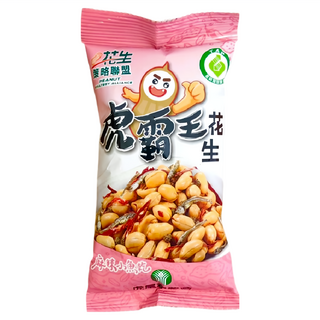 虎尾鎮農會 虎霸王花生 麻辣小魚乾, 1包, 70g